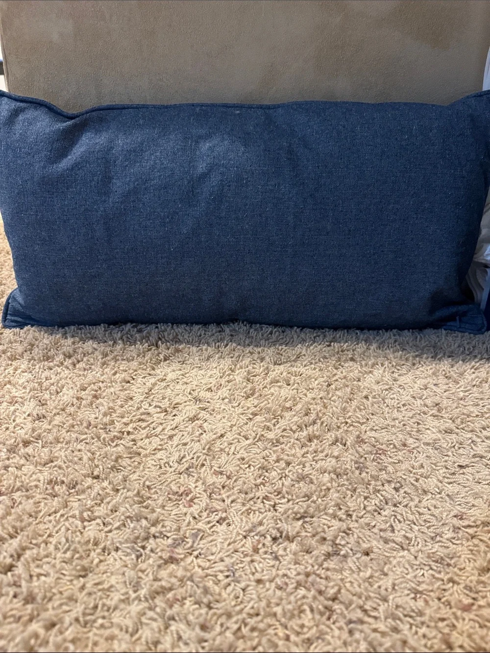 Pottery Barn Teen Junk Gypsy Denim Pillow with Gold Sequin accents  about 11x24